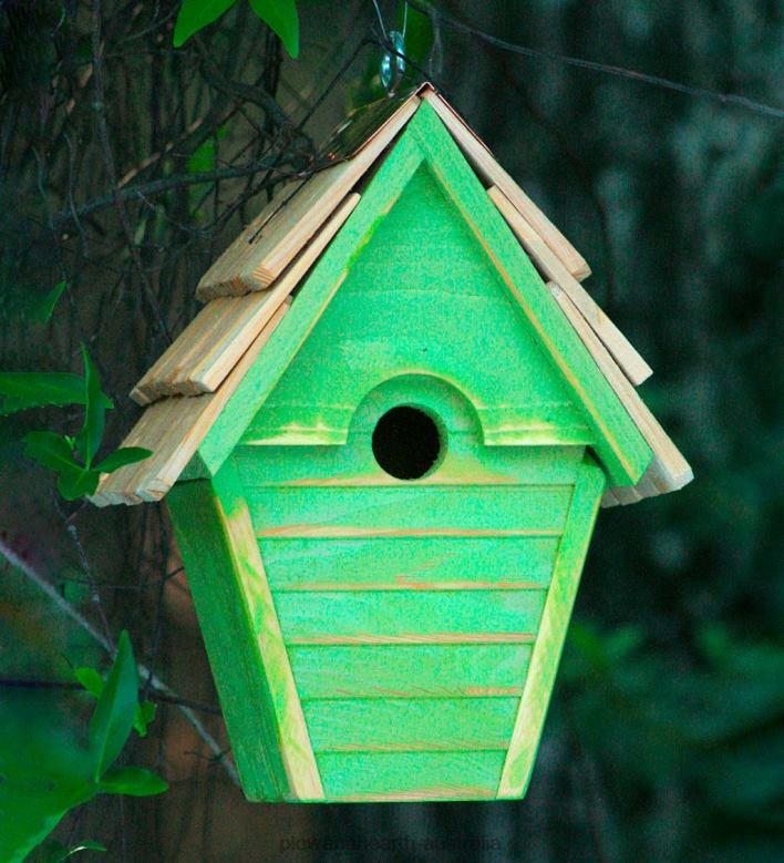 Plow & Hearth Warbling Wren Birdhouse - Blue Eggshell P22BD862 Yard & Garden