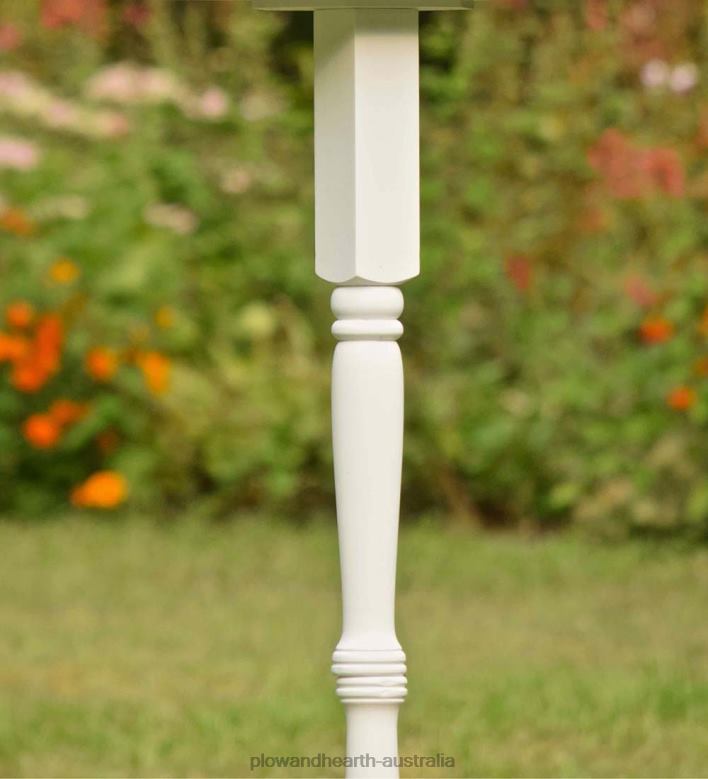 Plow & Hearth Welcome Home Wooden Birdhouse and Pedestal Pole Set P22BD869 Yard & Garden