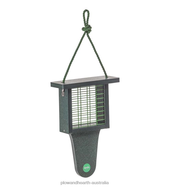 Plow & Hearth Colored Recycled Poly-Lumber Single Cake Suet Bird Feeder - Blue P22BD747 Yard & Garden
