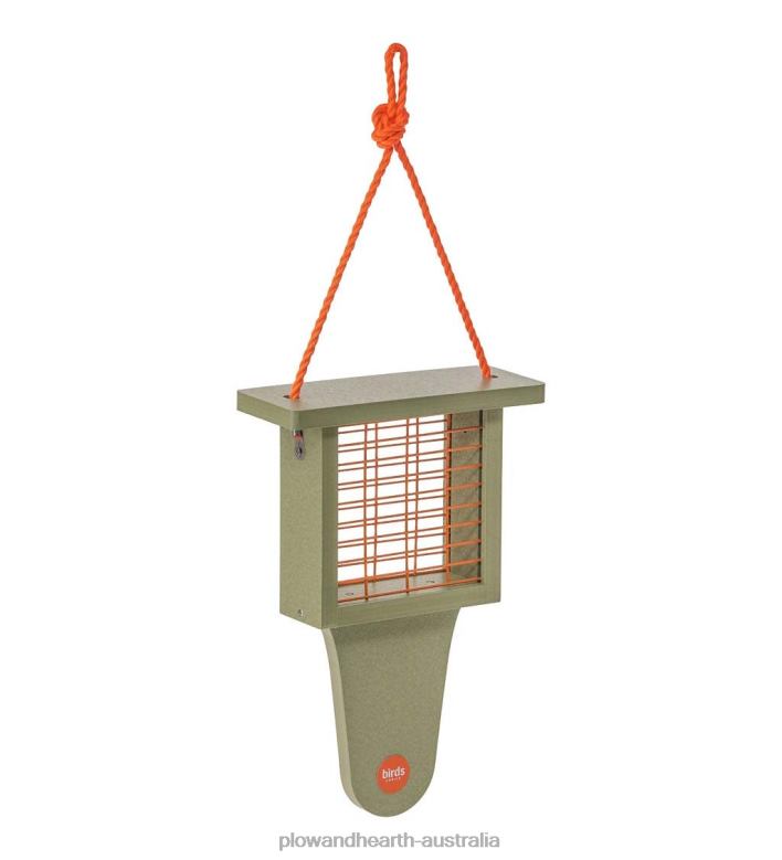 Plow & Hearth Colored Recycled Poly-Lumber Single Cake Suet Bird Feeder - Blue P22BD747 Yard & Garden