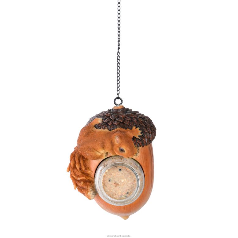 Plow & Hearth Hanging Acorn Peanut Butter Bird Feeder with 2 Jars of Peanut Butter P22BD784 Yard & Garden