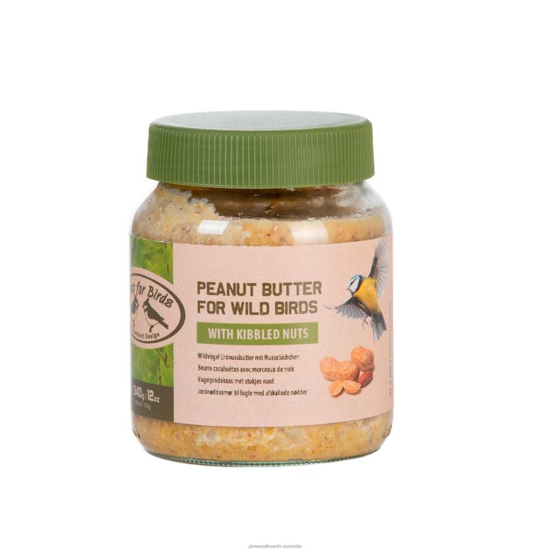 Plow & Hearth Hanging Acorn Peanut Butter Bird Feeder with 2 Jars of Peanut Butter P22BD784 Yard & Garden