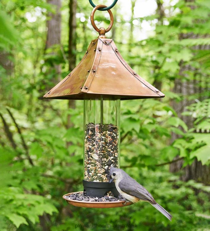 Plow & Hearth Palazzo Copper Bird Feeder P22BD741 Yard & Garden