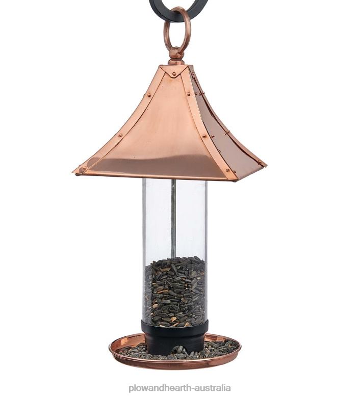 Plow & Hearth Palazzo Copper Bird Feeder P22BD741 Yard & Garden