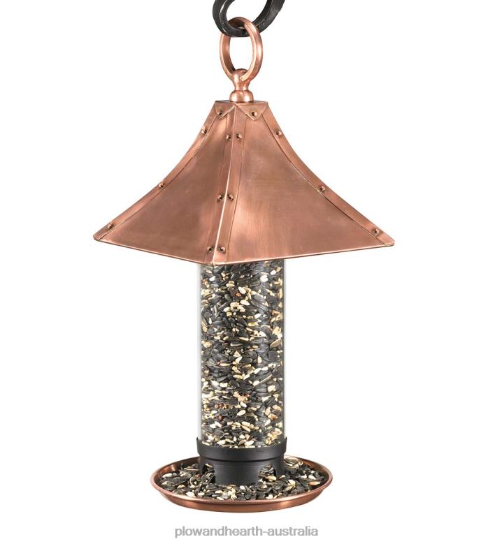 Plow & Hearth Palazzo Copper Bird Feeder P22BD741 Yard & Garden