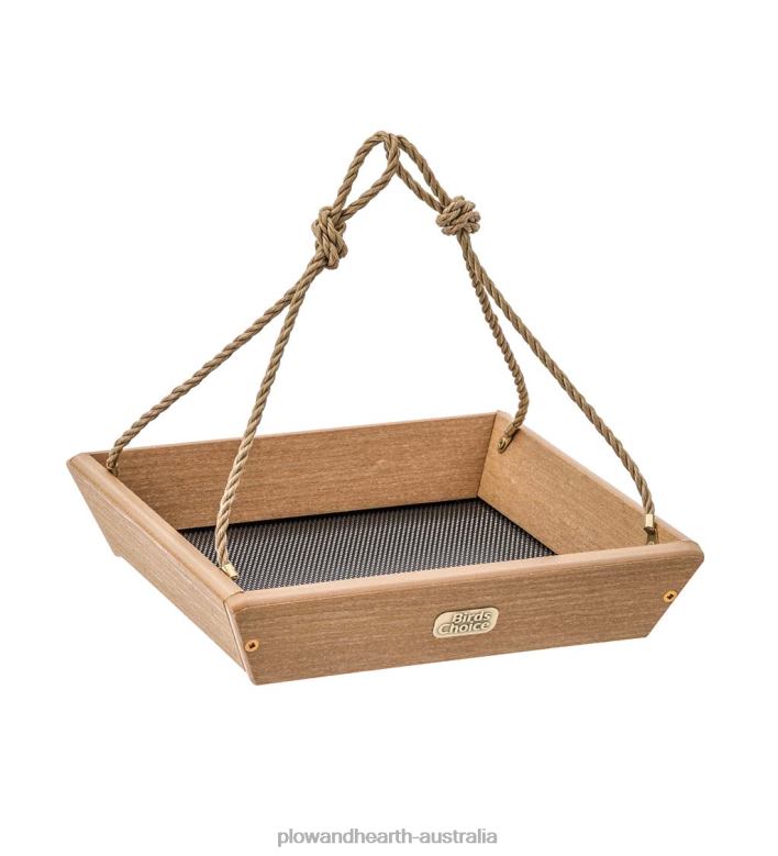 Plow & Hearth Recycled Poly-Lumber Hanging Tray Bird Feeder P22BD815 Yard & Garden