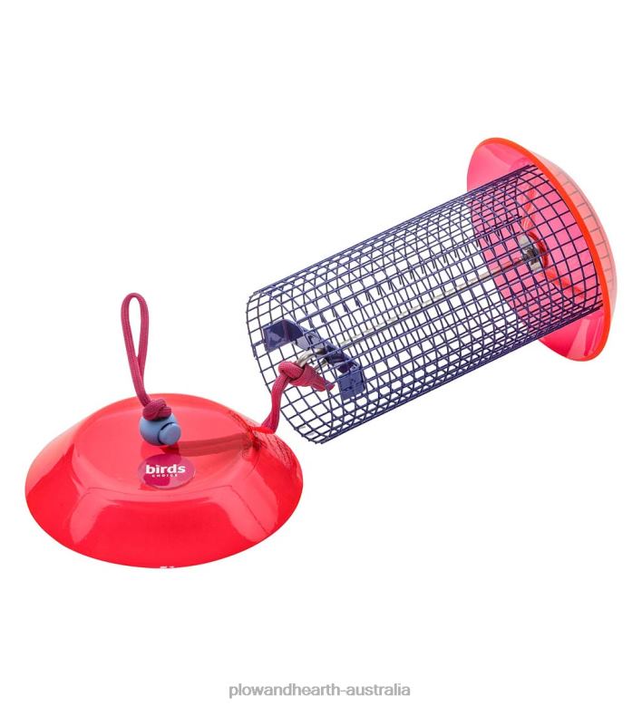 Plow & Hearth Small Sunflower Seed Bird Feeder - Coral P22BD819 Yard & Garden