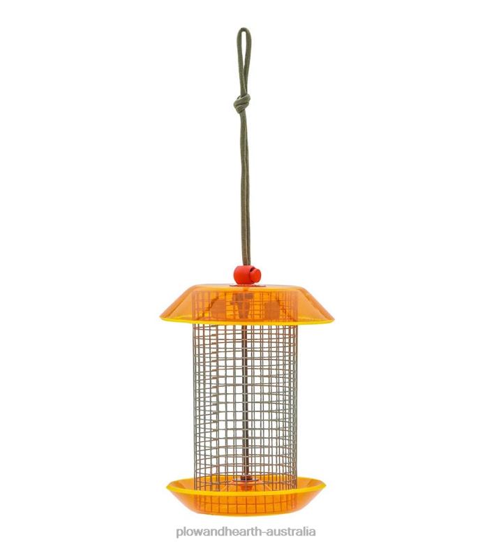 Plow & Hearth Small Sunflower Seed Bird Feeder - Coral P22BD819 Yard & Garden