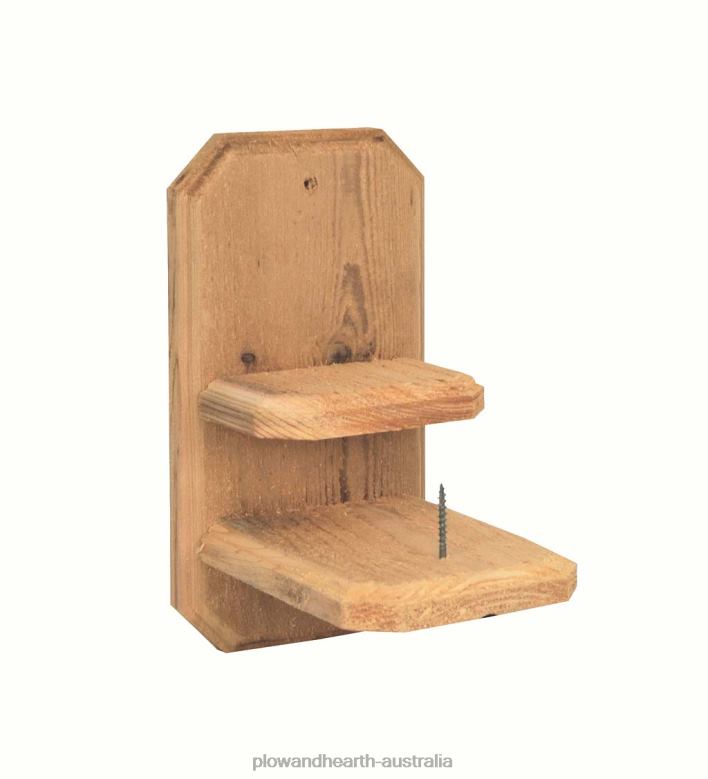 Plow & Hearth Wooden Single-Cob Squirrel Feeder P22BD818 Yard & Garden