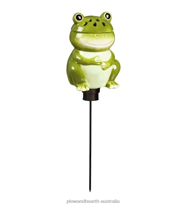 Plow & Hearth All-In-One Ceramic Fruit Fly/Fungus Gnat Trap with Watering Globe - Mushroom P22BD905 Yard & Garden