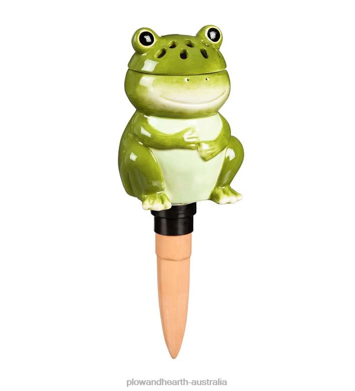 Plow & Hearth All-In-One Ceramic Fruit Fly/Fungus Gnat Trap with Watering Globe - Mushroom P22BD905 Yard & Garden