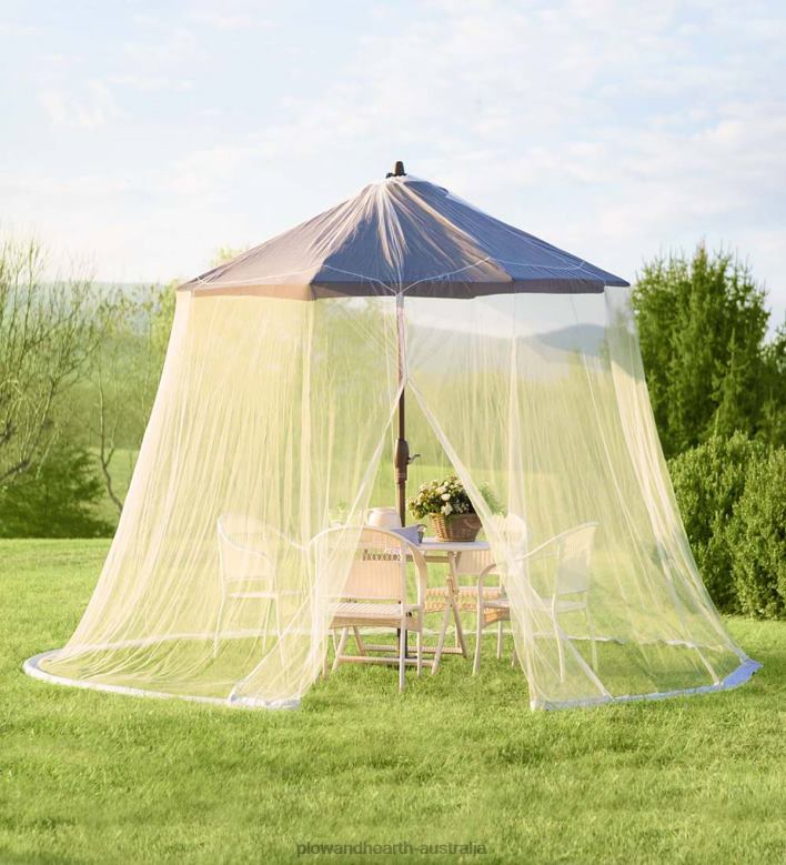 Plow & Hearth Umbrella Mosquito Net - White P22BD906 Yard & Garden