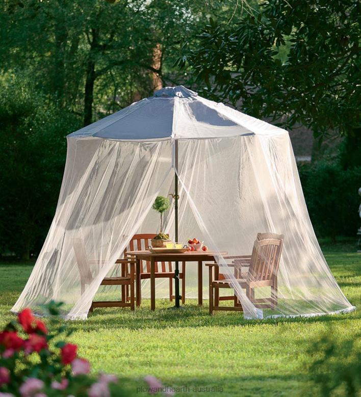 Plow & Hearth Umbrella Mosquito Net - White P22BD906 Yard & Garden