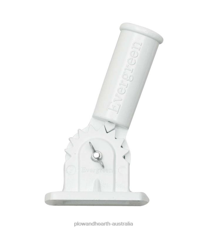 Plow & Hearth Adjustable Aluminum House Flag Bracket, White Finish P22BD648 Yard & Garden