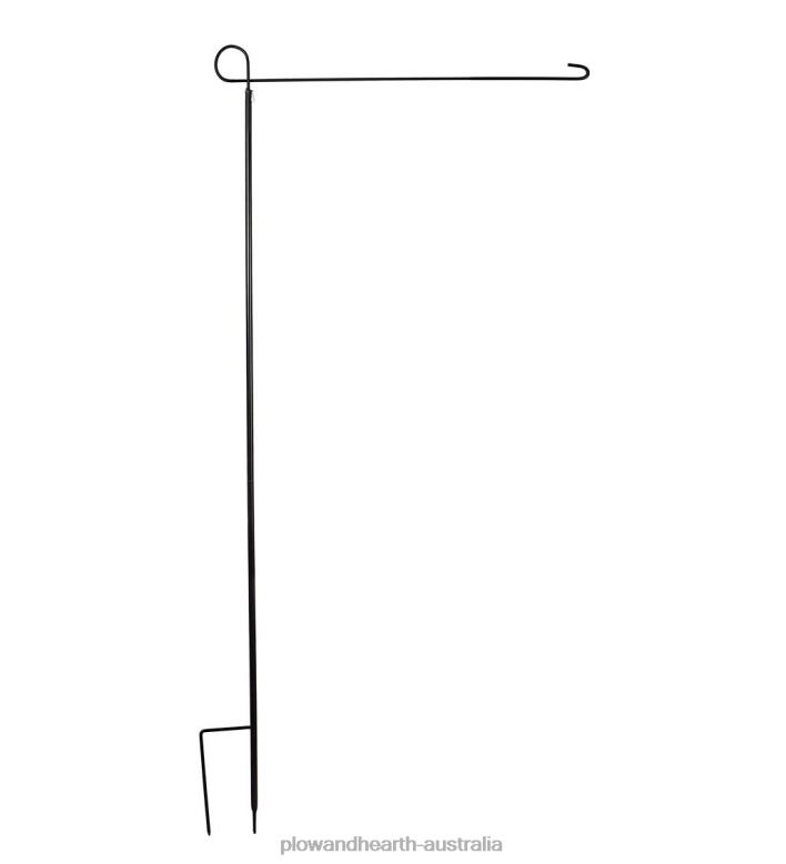 Plow & Hearth Iron House Flag Stand P22BD644 Yard & Garden