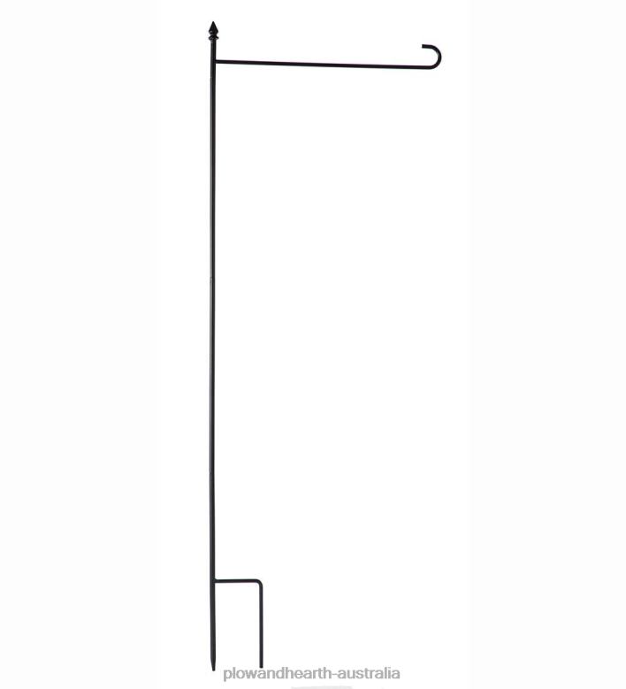 Plow & Hearth 4-Piece Garden Flag Stand with Finial P22BD374 Yard & Garden