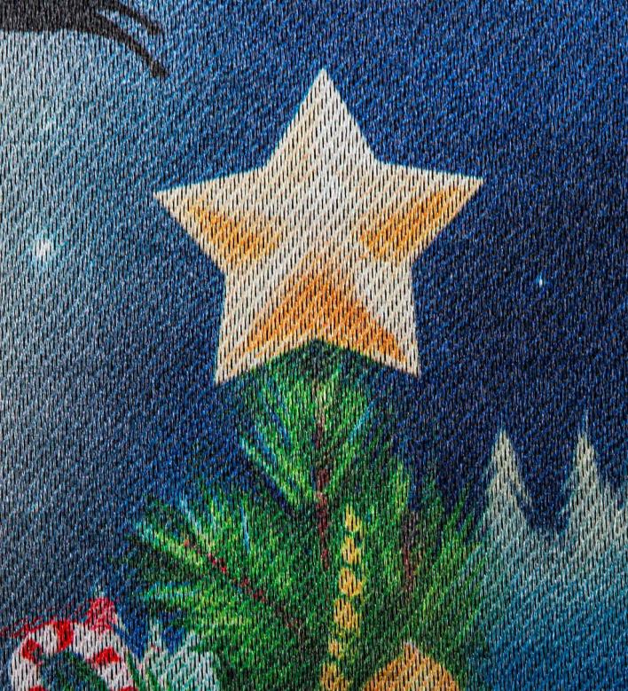 Plow & Hearth Santa's Sleigh on Christmas Lustre Garden Flag P22BD114 Yard & Garden