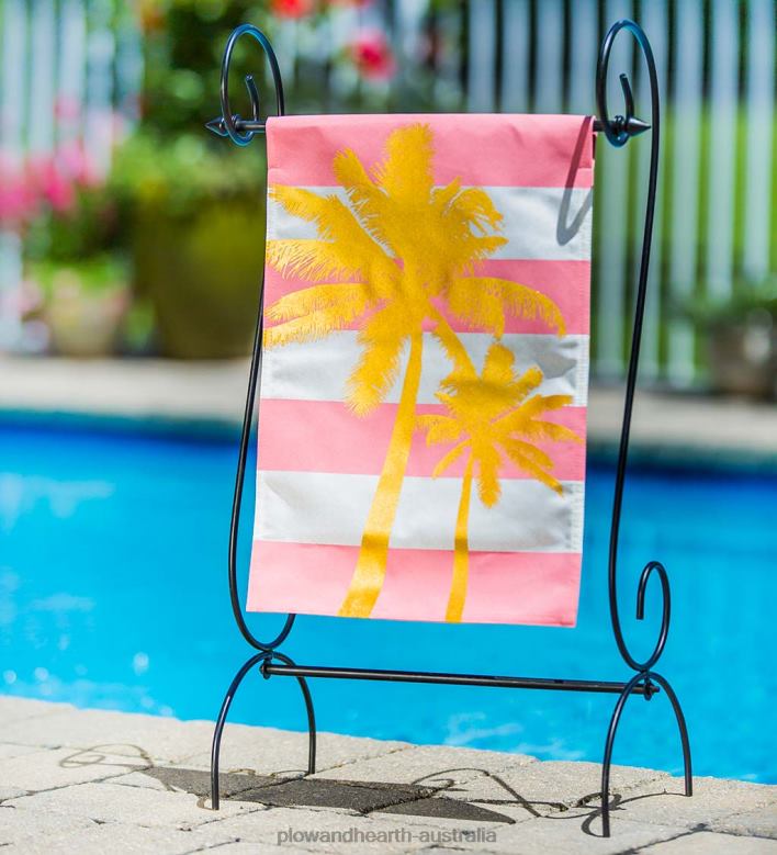 Plow & Hearth Scroll Garden Flag Stand P22BD381 Yard & Garden