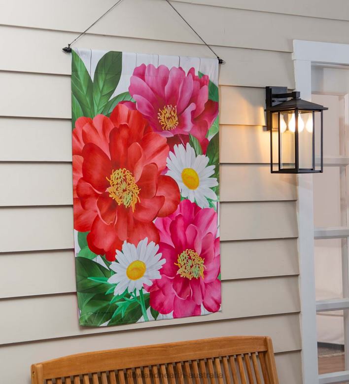 Plow & Hearth Blooming Suede House Flag P22BD628 Yard & Garden