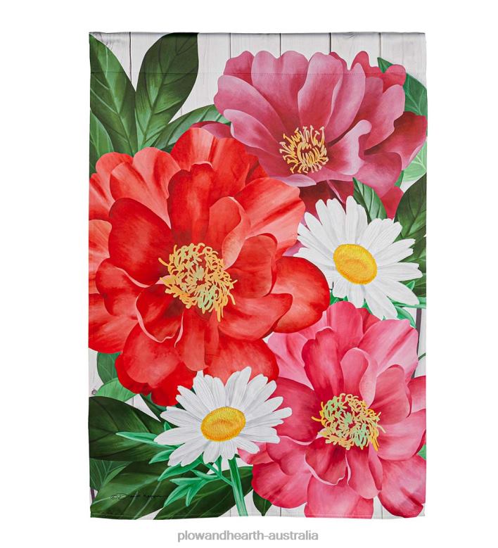 Plow & Hearth Blooming Suede House Flag P22BD628 Yard & Garden