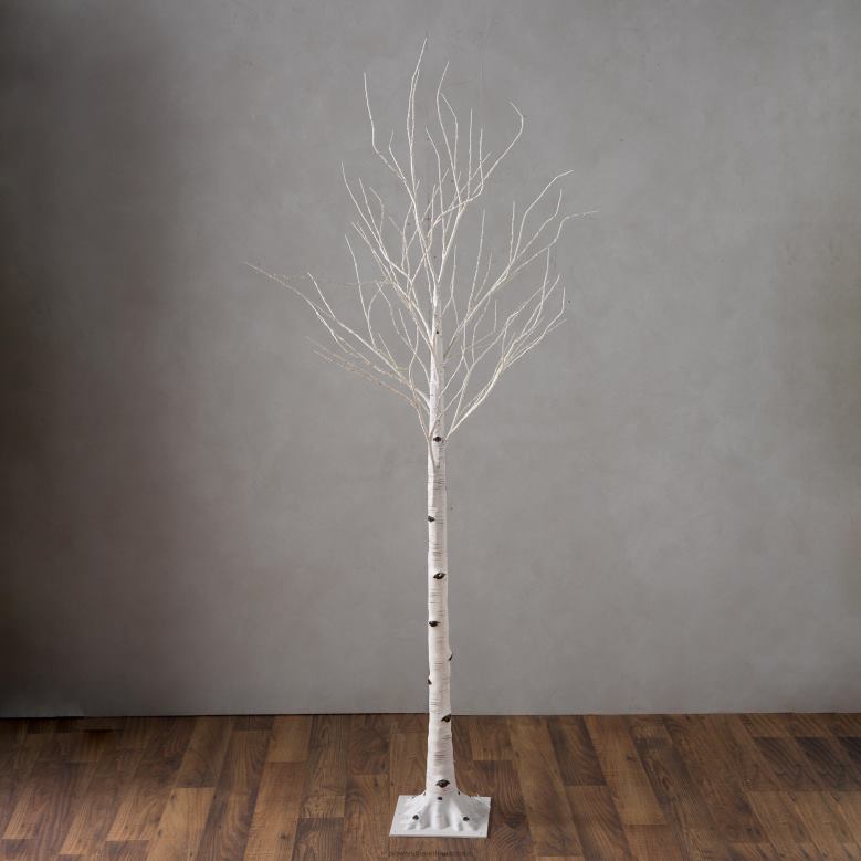 Plow & Hearth Indoor/Outdoor Birch Tree with Warm White Lights P22BD23 Yard & Garden