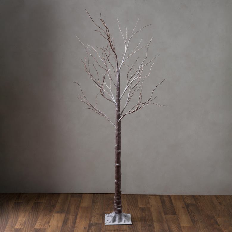 Plow & Hearth Indoor/Outdoor Birch Tree with Warm White Lights P22BD23 Yard & Garden
