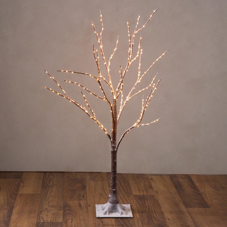 Plow & Hearth Indoor/Outdoor Birch Tree with Warm White Lights P22BD23 Yard & Garden