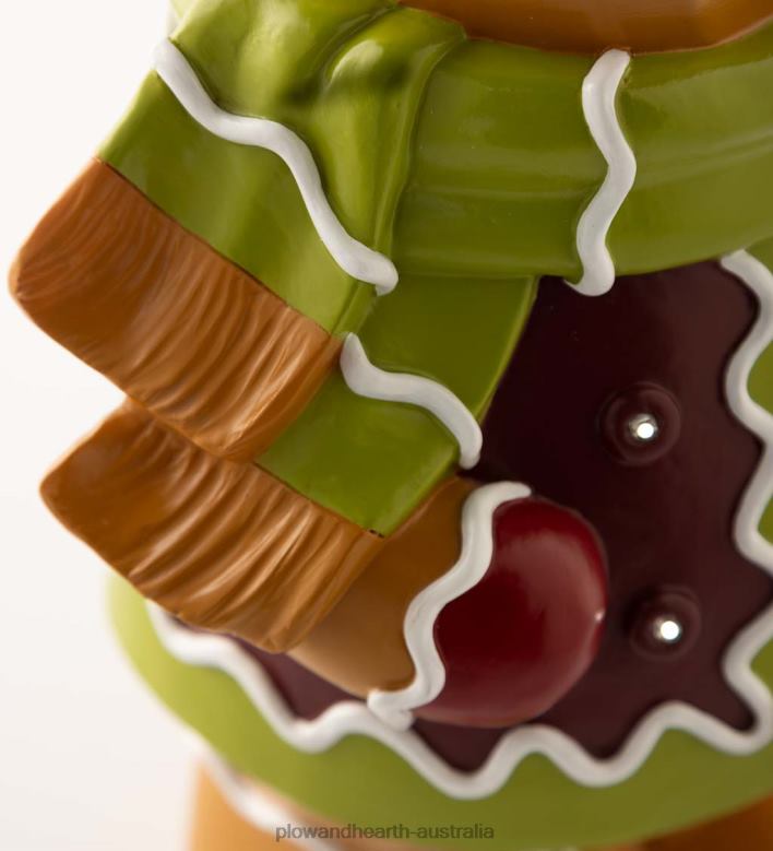 Plow & Hearth Indoor/Outdoor Lighted Gingerbread Boy Shorty Statue P22BD5 Yard & Garden