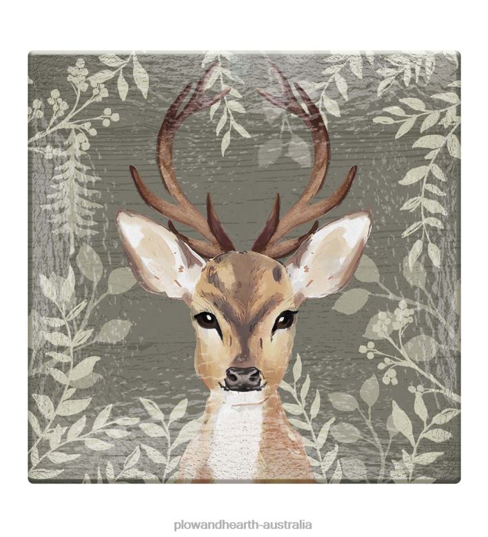 Plow & Hearth Majestic Deer Glass Bird Bath Basin P22BD51 Yard & Garden