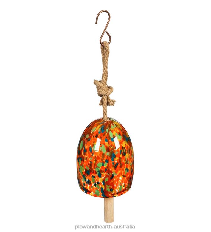 Plow & Hearth Art Glass Garden Bell Chime - Blue P22BD120 Yard & Garden