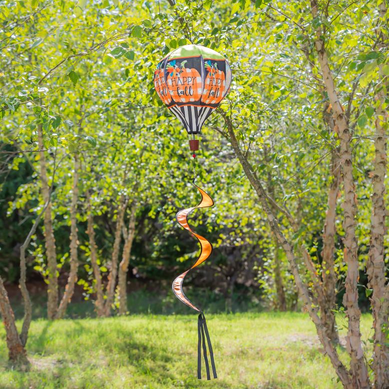 Plow & Hearth Fall Friends Burlap Balloon Spinner - Scarecrow Friend P22BD144 Yard & Garden