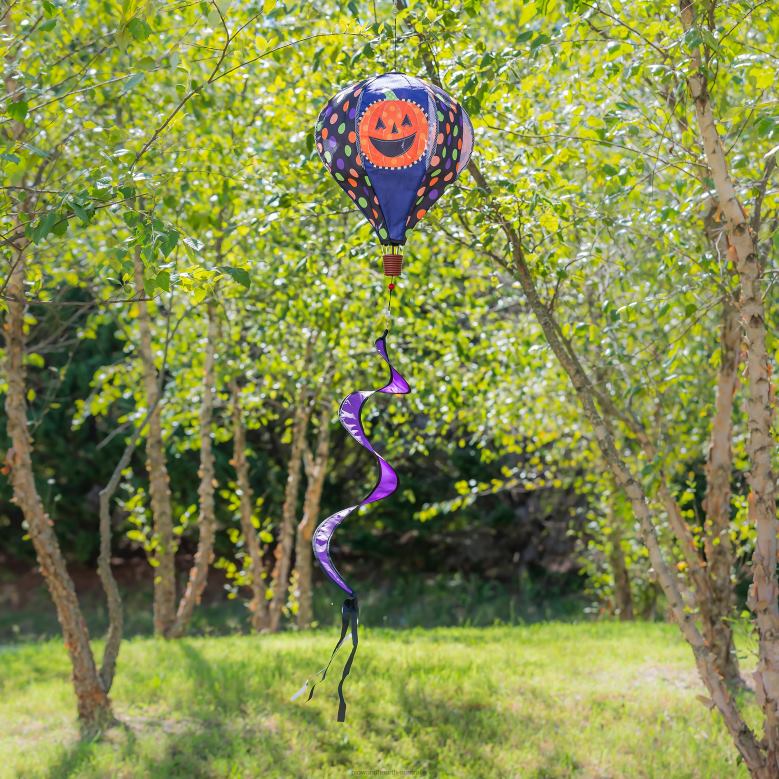 Plow & Hearth Fall Friends Burlap Balloon Spinner - Scarecrow Friend P22BD144 Yard & Garden