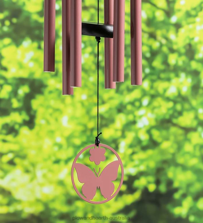 Plow & Hearth Hand-Tuned Butterfly Wind Chime P22BD179 Yard & Garden