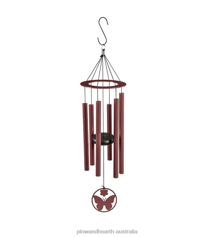 Plow & Hearth Hand-Tuned Butterfly Wind Chime P22BD179 Yard & Garden