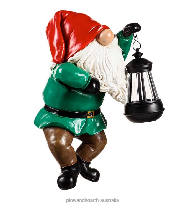 Plow & Hearth Solar Gnome Fence Hanger P22BD333 Yard & Garden