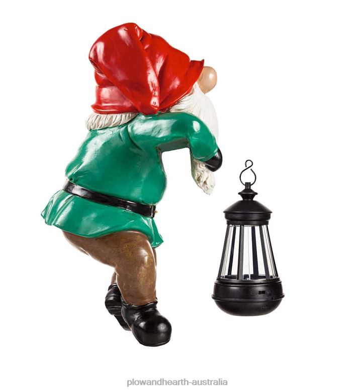 Plow & Hearth Solar Gnome Fence Hanger P22BD333 Yard & Garden