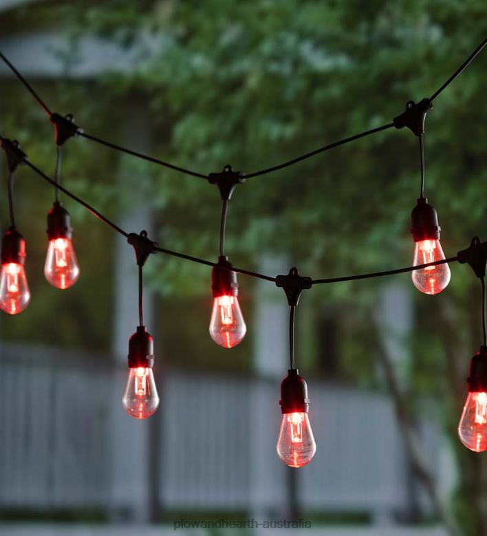 Plow & Hearth Solar Multi-Colored String Lights P22BD409 Yard & Garden