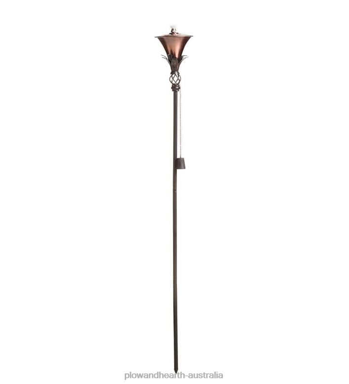 Plow & Hearth Steel Garden Torches, Set of 2 - Nickel P22BD204 Yard & Garden
