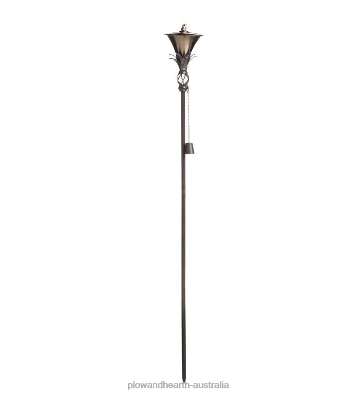 Plow & Hearth Steel Garden Torches, Set of 2 - Nickel P22BD204 Yard & Garden