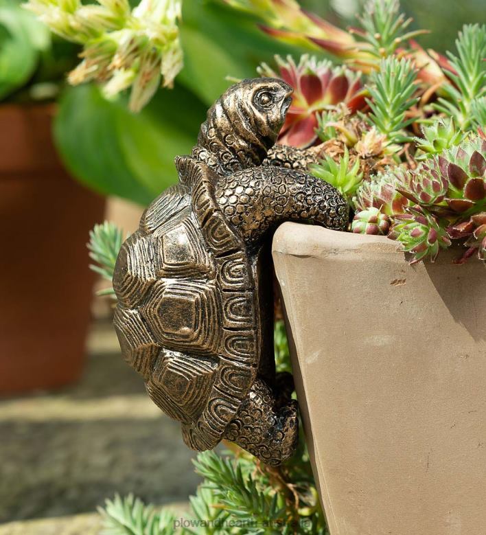 Plow & Hearth Tortoise Pot Buddy Pot Hanger P22BD395 Yard & Garden