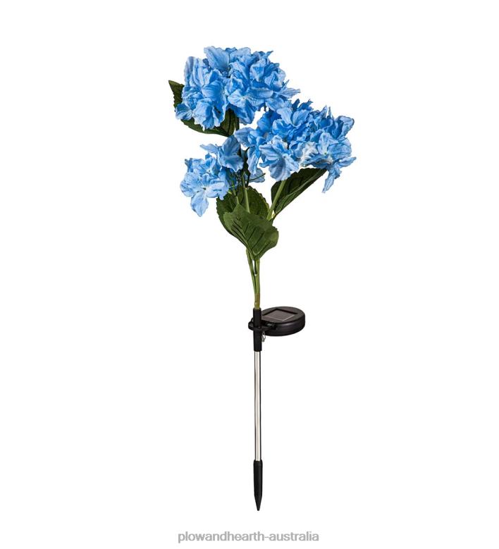 Plow & Hearth Hydrangea Solar Garden Stake P22BD98 Yard & Garden