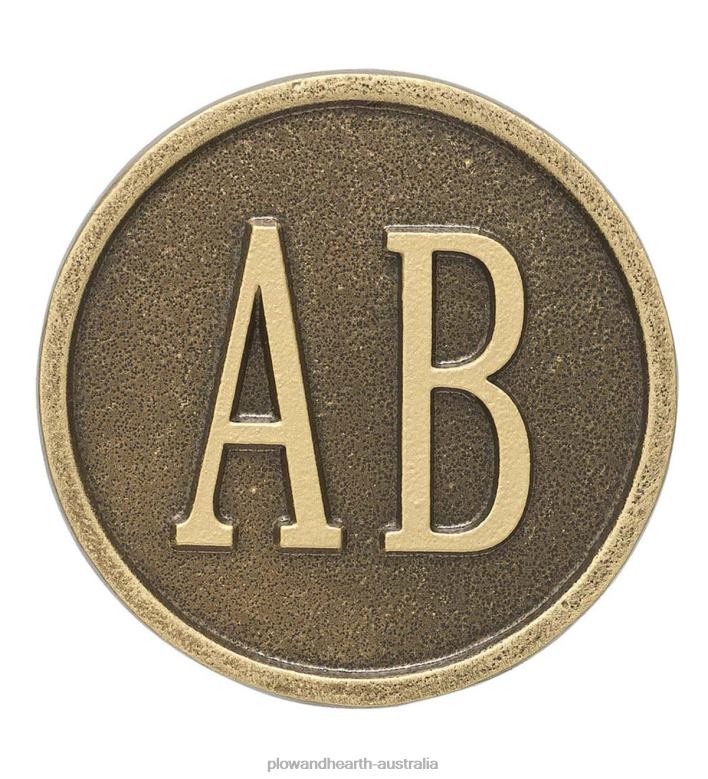 Plow & Hearth Personalized Pineapple Address Plaque Lawn Stake - Antique Brass P22BD101 Yard & Garden