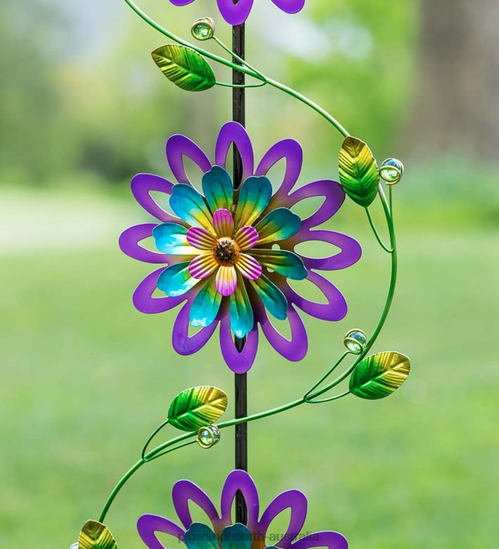 Plow & Hearth Spinning Violets Garden Stake P22BD269 Yard & Garden