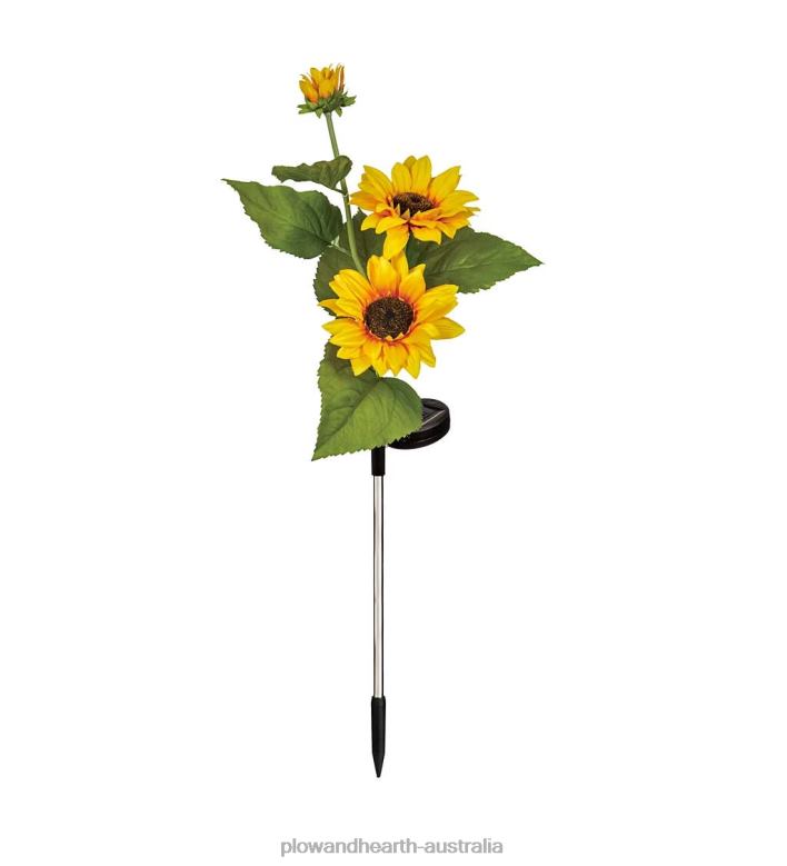 Plow & Hearth Sunflower Solar Garden Stake P22BD211 Yard & Garden