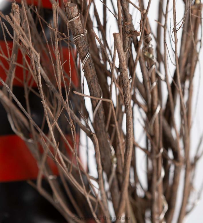 Plow & Hearth Halloween Gnome with Lighted Broom and Color-Changing Beard - Purple P22BD427 Yard & Garden