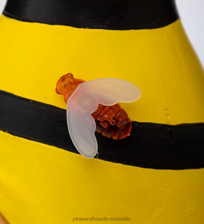 Plow & Hearth Indoor/Outdoor Bee Gnome Statue P22BD167 Yard & Garden