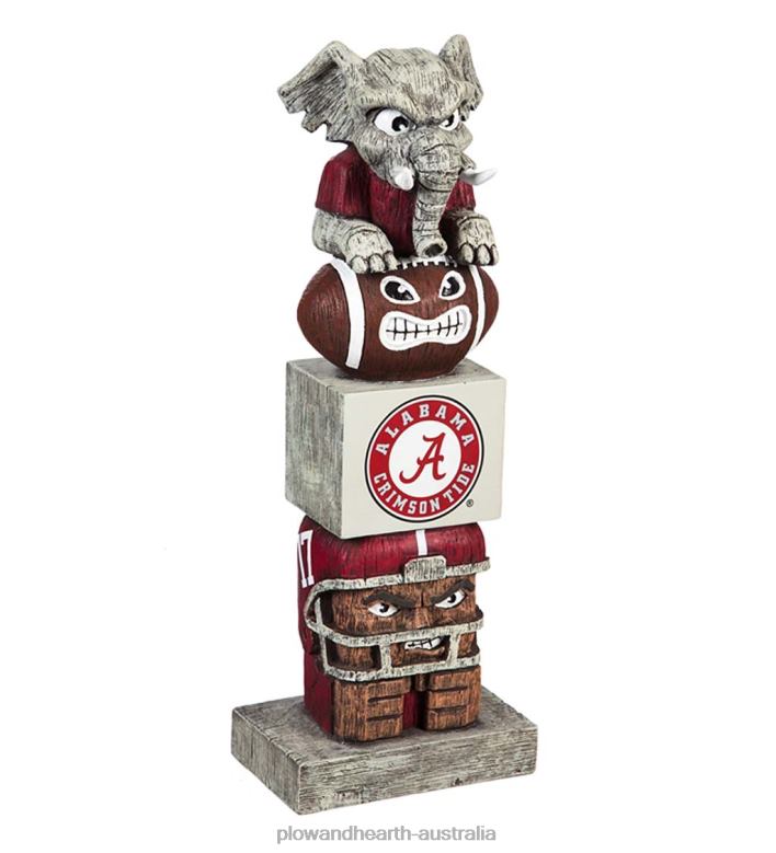 Plow & Hearth Indoor/Outdoor College Team Pride Totem Garden Statue - Univ of Alabama P22BD422 Yard & Garden
