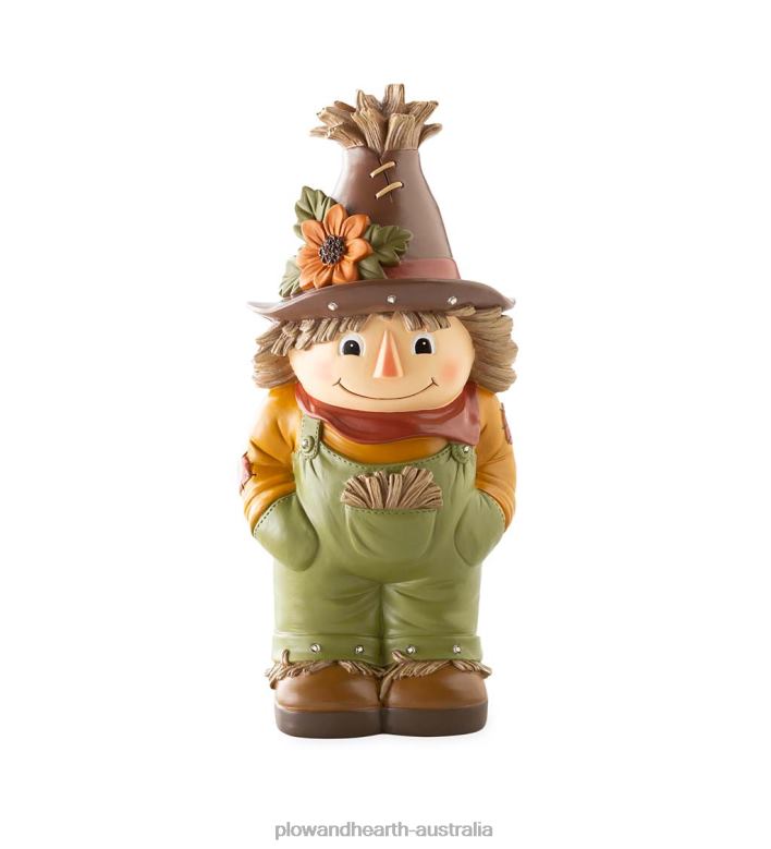 Plow & Hearth Indoor/Outdoor Lighted Scarecrow Shorty Statue P22BD201 Yard & Garden