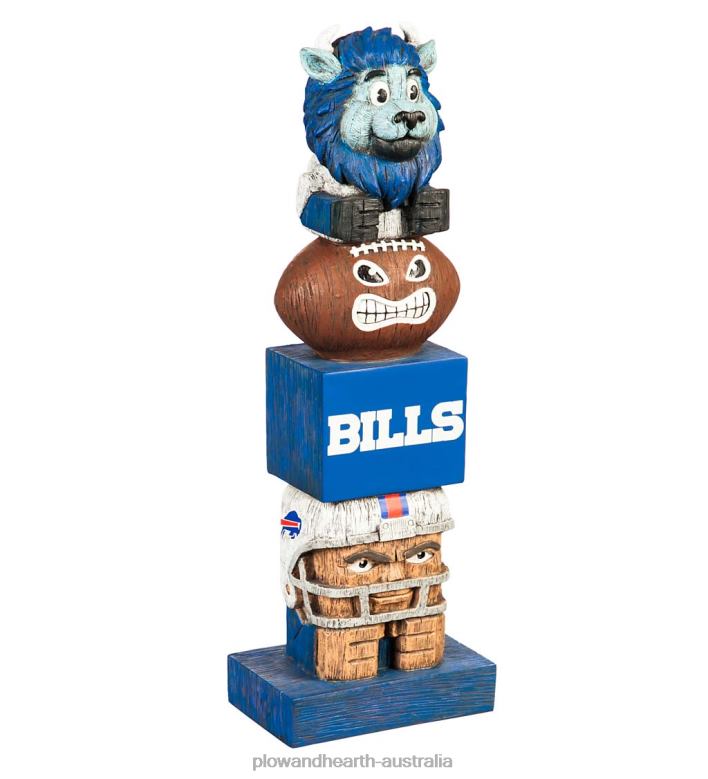 Plow & Hearth Indoor/Outdoor NFL Team Pride Totem Garden Statue - Buffalo Bills P22BD126 Yard & Garden