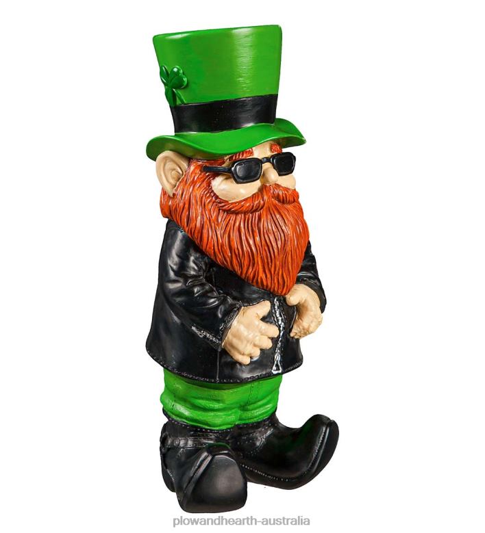 Plow & Hearth Luck and Leather Leprechaun Statue P22BD213 Yard & Garden